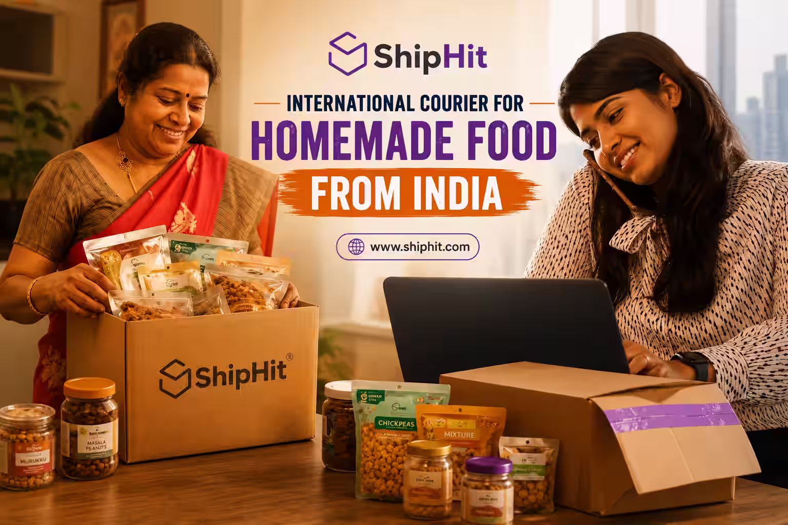 International Courier for Homemade Food from India