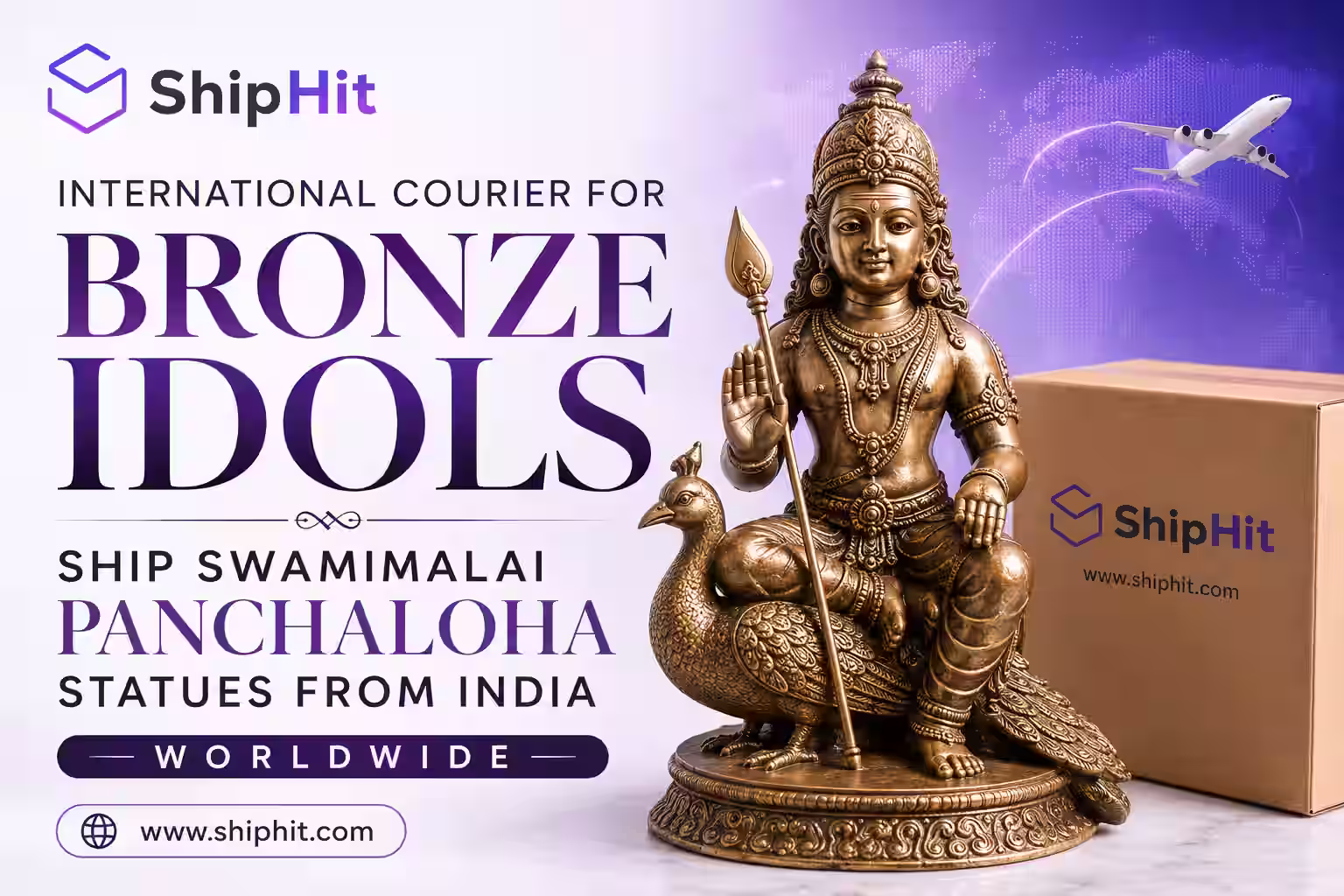 International Courier for Bronze Idols | Ship Swamimalai Panchaloha Statues from India