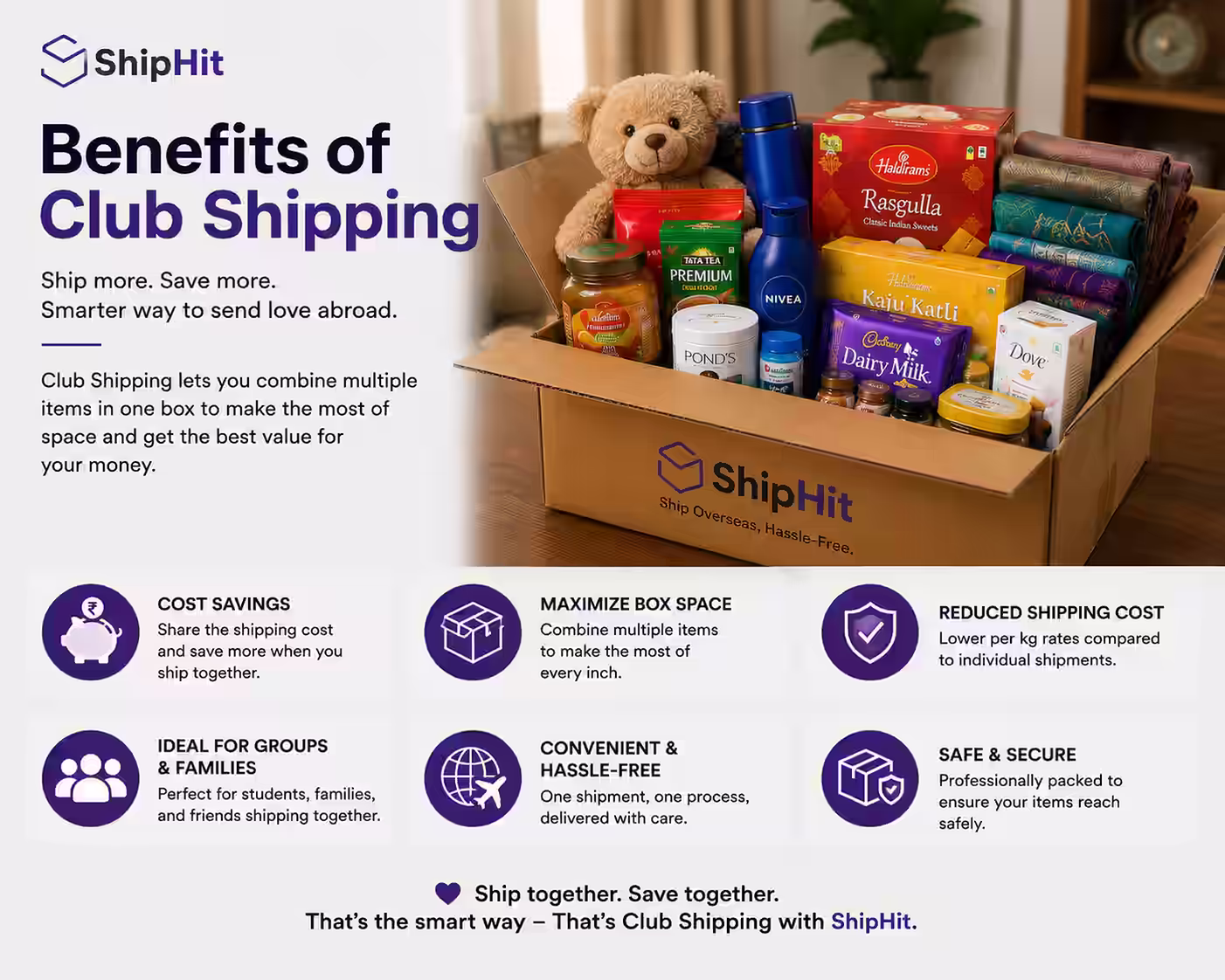 Benefits of club shipping for students — save on international courier costs with ShipHit