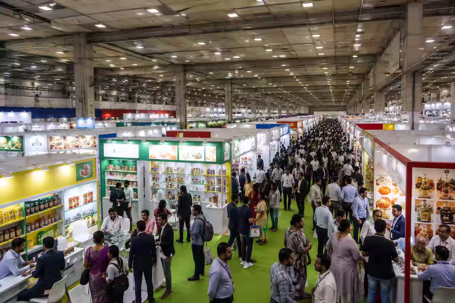CII Foodpro 2026 exhibition floor at the Chennai Trade Centre, Chennai
