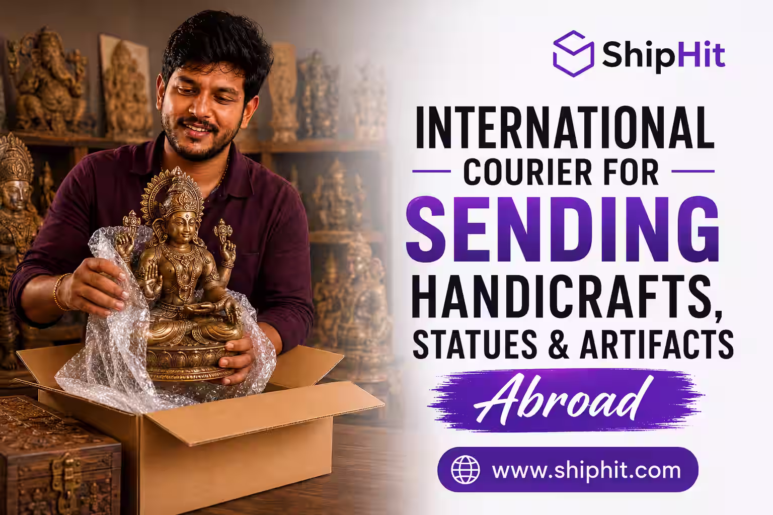 International Courier for Handicrafts & Artifacts from India