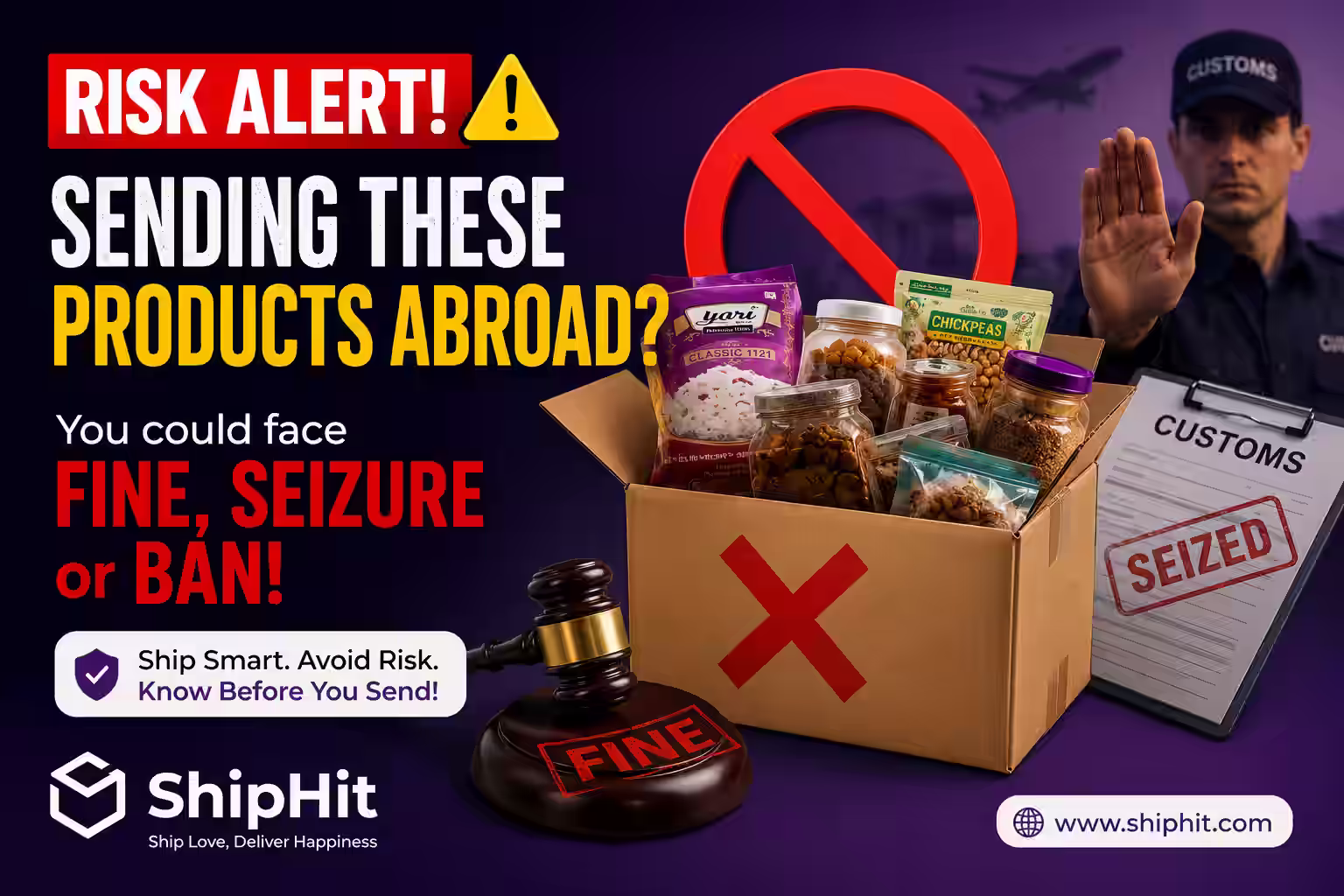 International food shipping from India — rules, costs and packaging guide by ShipHit