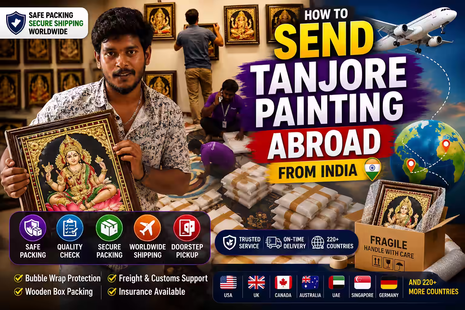 How to Ship Tanjore Paintings Internationally from India Without Damage