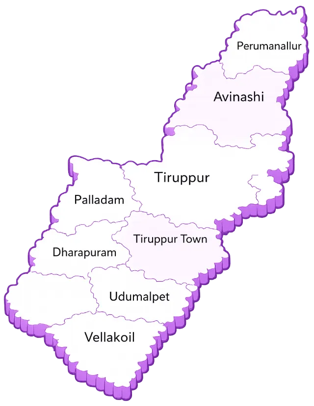 Free doorstep international courier pickup areas in Tiruppur