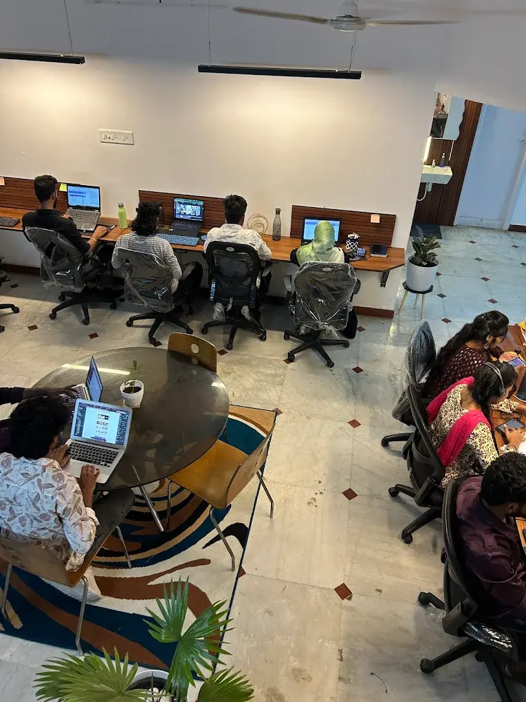 Overview of ShipHit courier team working in their India-based office