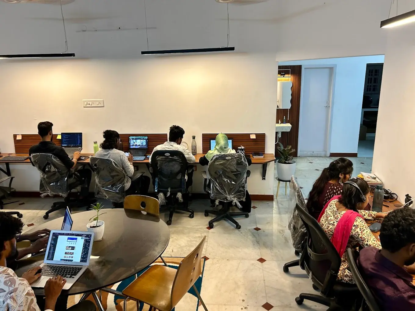 ShipHit team working at their international courier service office in India