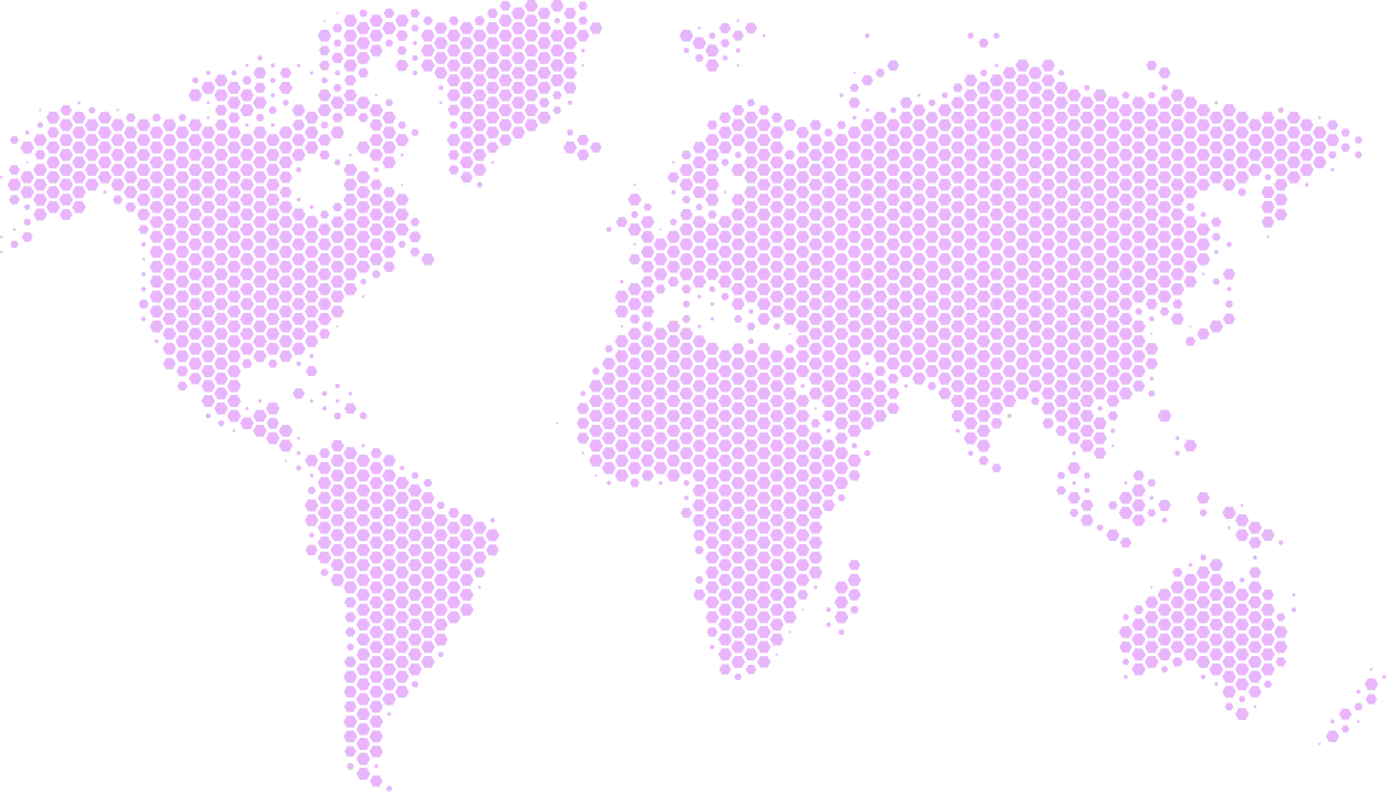 World map highlighting frequently shipped countries